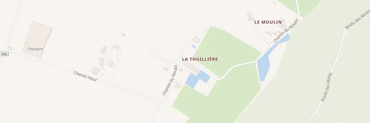 Plan du 889 Che du Moulin à La Rivière