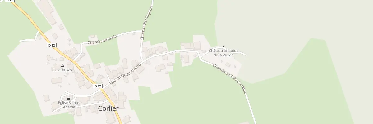Plan du 270 Rue du Quart d’Amu à Corlier