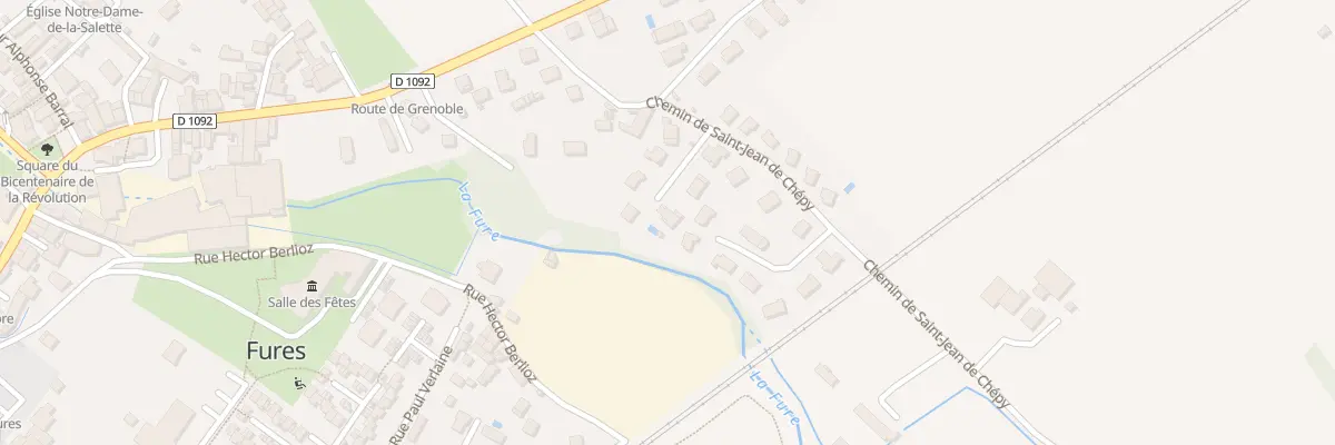 Plan du 6000 Che de St Jean de Chepy à Tullins