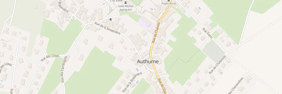 Plan du 6 Rue de la Bretenière à Authume