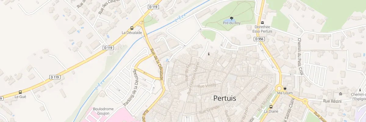 Plan du 20 Rue des Tisserands à Pertuis