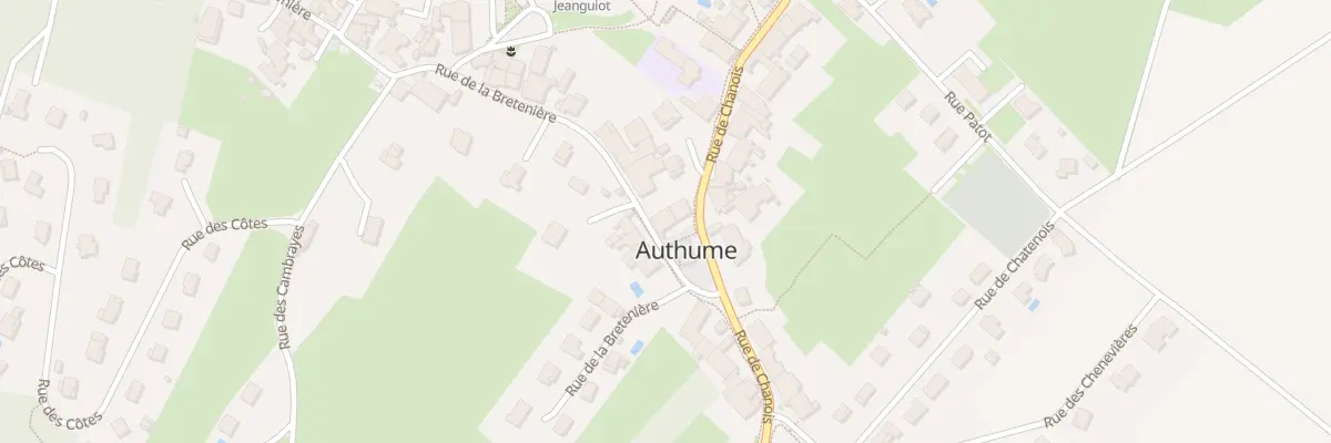 Plan du 2 Rue de la Bretenière à Authume