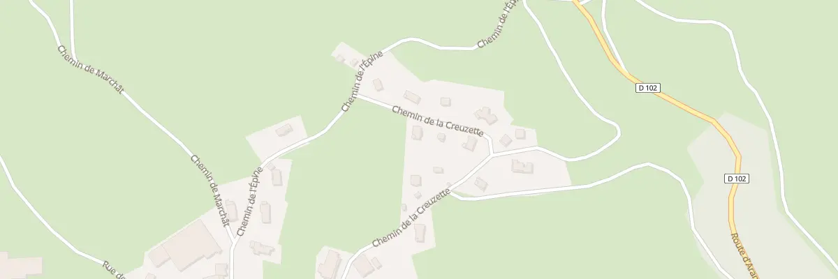 Plan du 5091 La Creusette à Évosges