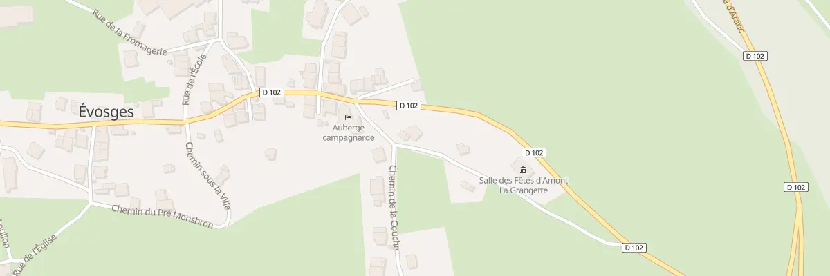 Plan du 5045 Le Gollet à Évosges