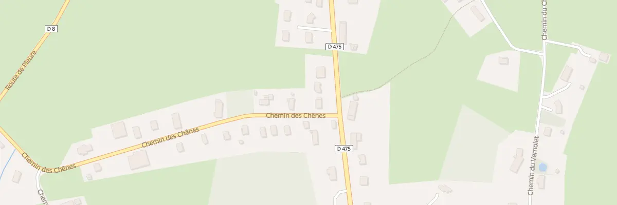 Plan du 12 Che des Chênes au Deschaux