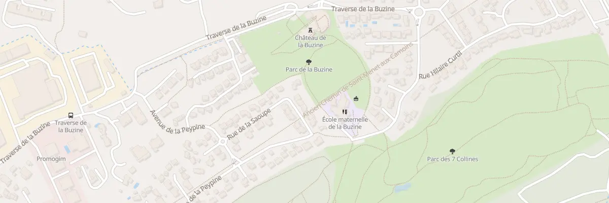 Plan du 21 Rue de la saoupe à Marseille 11e Arrondissement