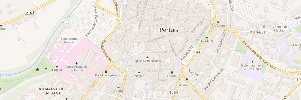 Plan du 78 Rue Voltaire à Pertuis