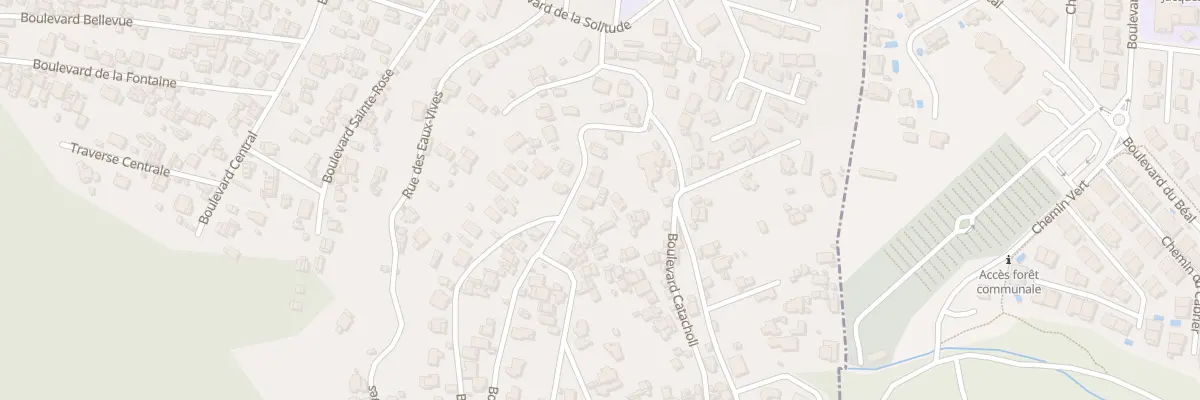 Plan du 13 Bd des Pins Qrt La Milliere à Marseille 11e Arrondissement