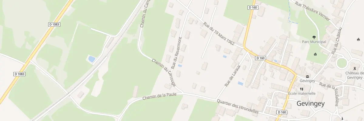 Plan du 7 Rue du Revermont à Gevingey