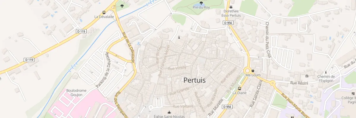 Plan du 25 Rue des Pénitents à Pertuis