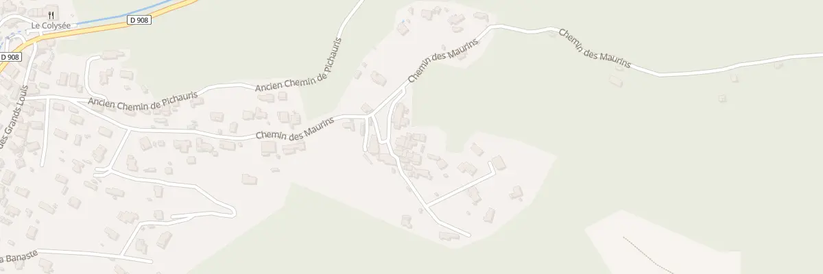 Plan du 585 Che des Maurins à Allauch