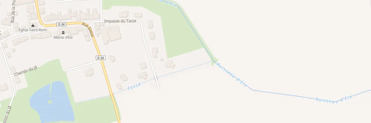 Plan du 12 Imp du Tacot à Eix