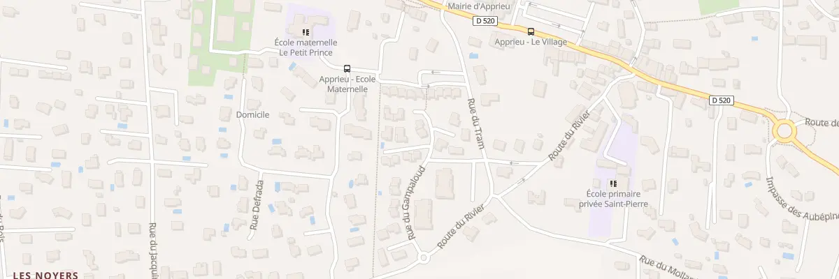 Plan du 33 Imp du Gampaloup à Apprieu
