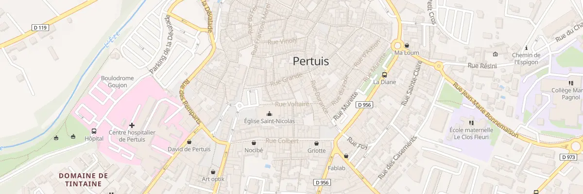 Plan du 42 Rue Voltaire à Pertuis