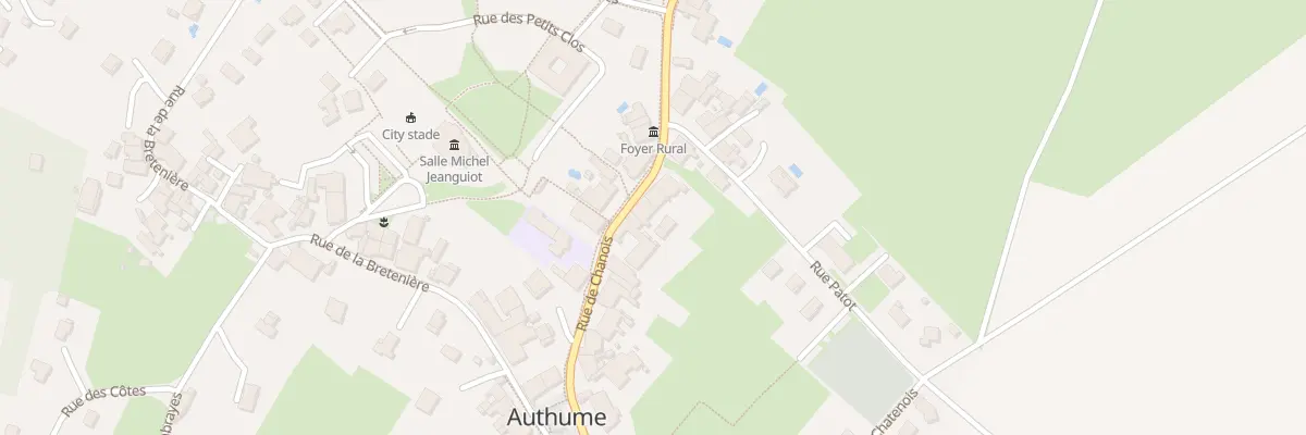Plan du 7 Rue du Chanois à Authume
