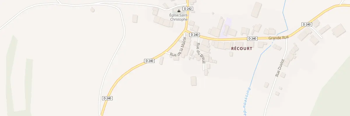 Plan du 7 Rue de la Mairie à RÉCOURT à Val-de-Meuse