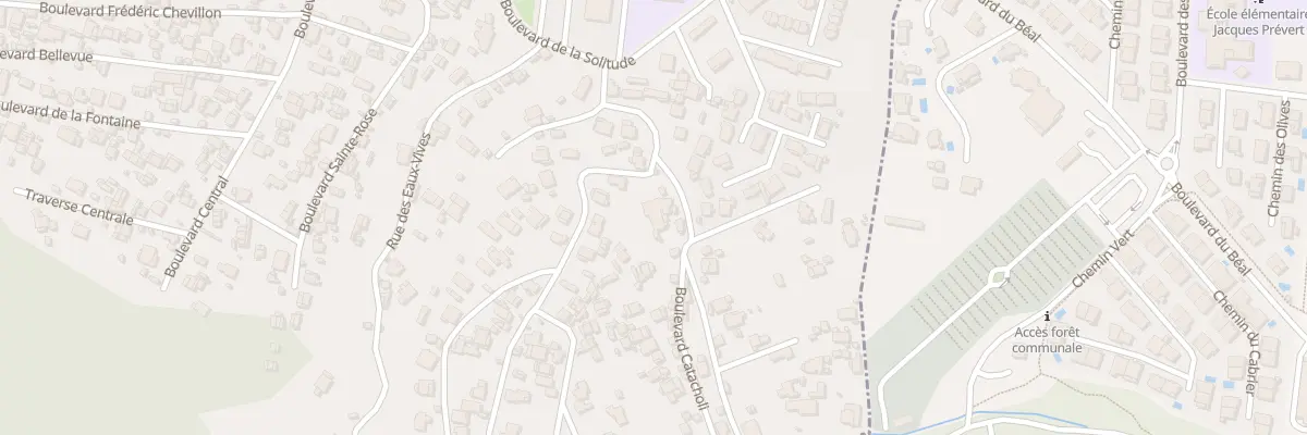 Plan du 3 Bd des Pins Qrt La Milliere à Marseille 11e Arrondissement