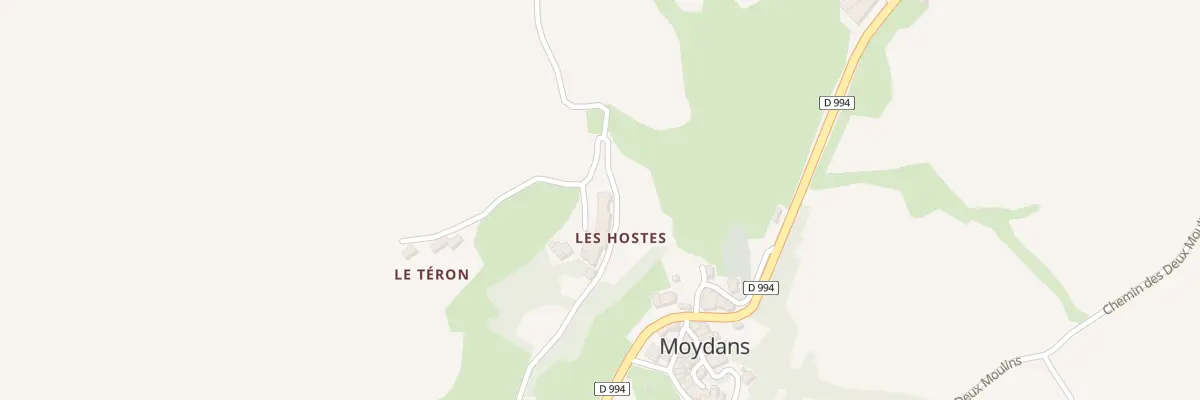 Plan du 5029 Le Teron à Moydans