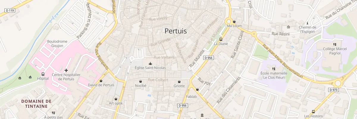 Plan du 11 Imp Voltaire à Pertuis