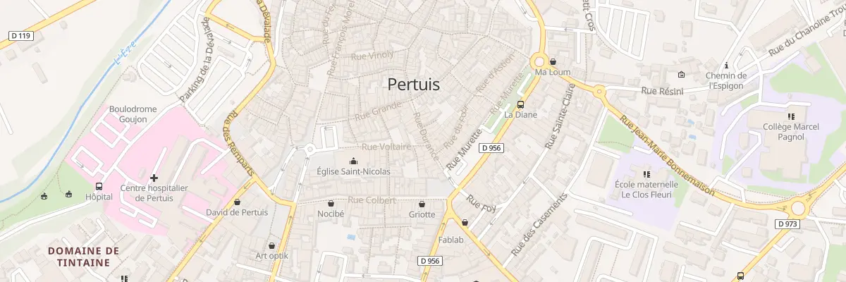 Plan du 8 Rue Voltaire à Pertuis