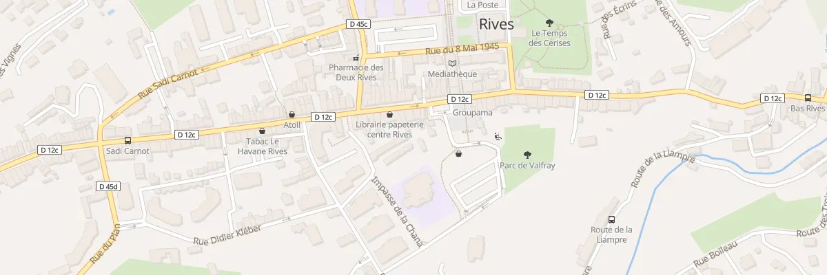 Plan du 60 Rue de la République à Rives
