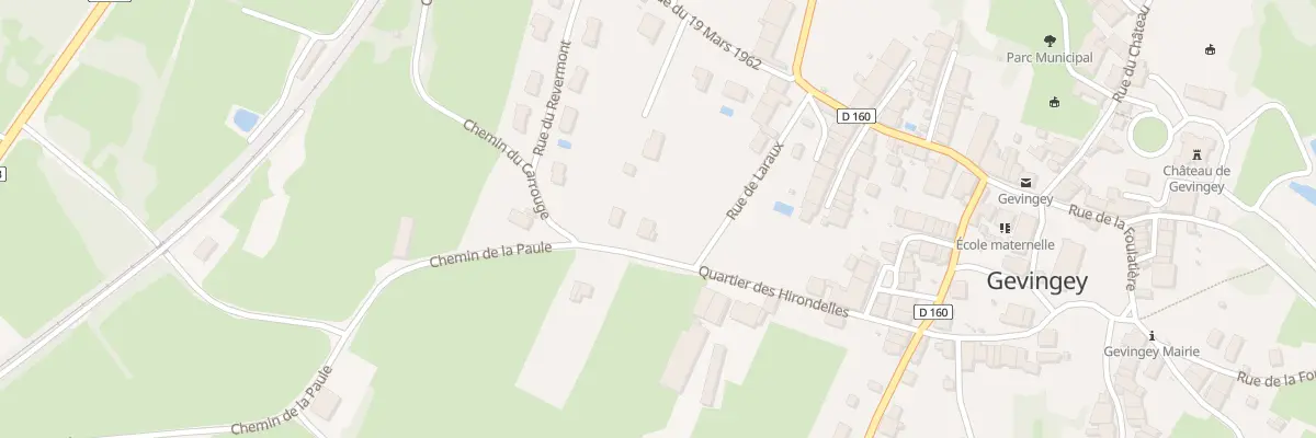 Plan du 8 Che de la Paule à Gevingey