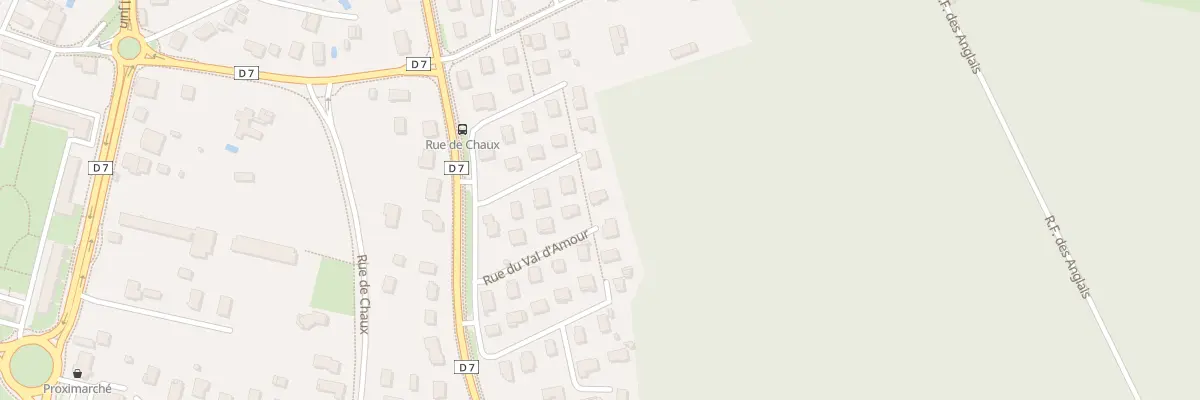Plan du 94 Rue du Val d’Amour à Dole