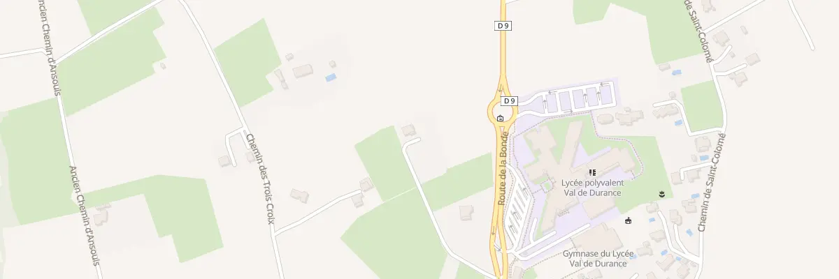 Plan du 881C Rte de la Bonde à Pertuis