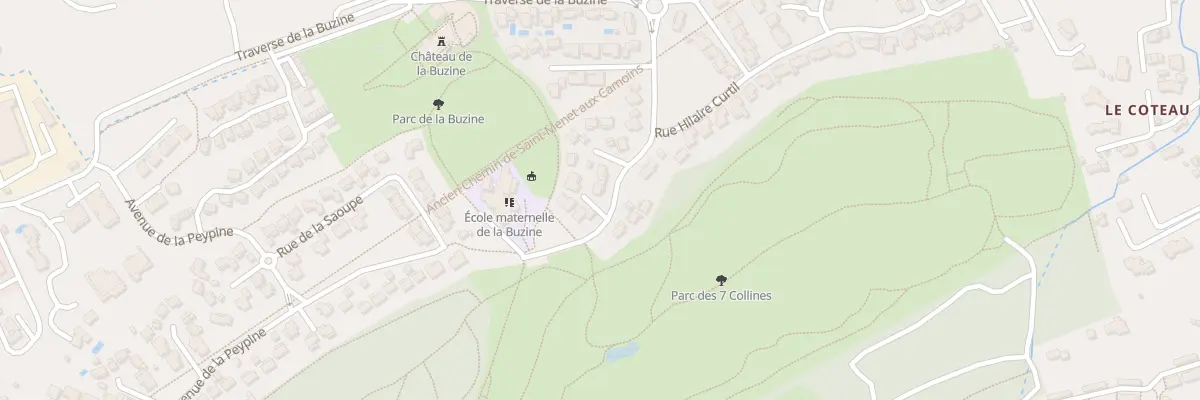 Plan du 118 Tra de la Buzine à Marseille 11e Arrondissement