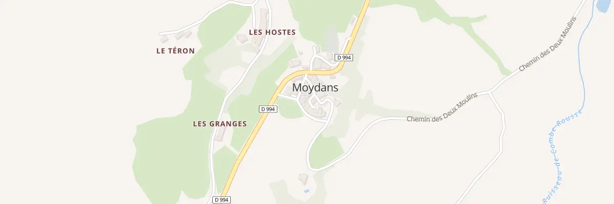 Plan du 5042 Le Village à Moydans