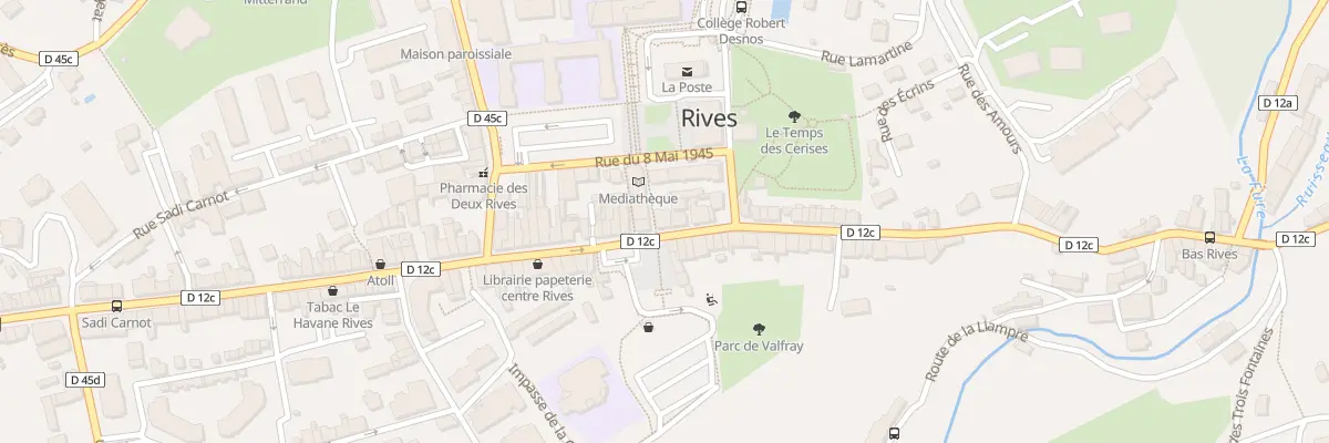 Plan du 5361 Rue de la République à Rives