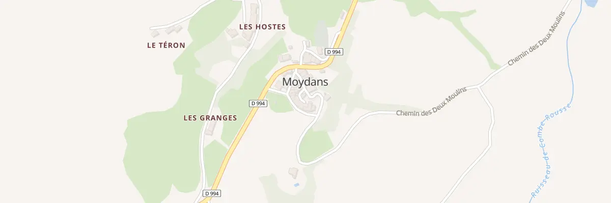 Plan du 5015 Le Village à Moydans