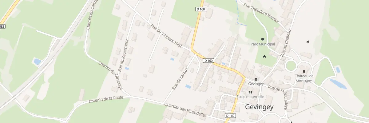 Plan du 6 Rue de Laraux à Gevingey