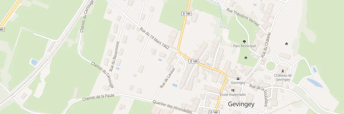 Plan du 4 Rue de Laraux à Gevingey