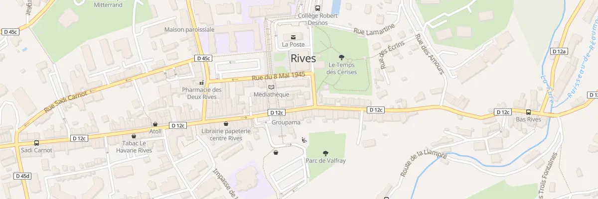 Plan du 43B Rue de la République à Rives