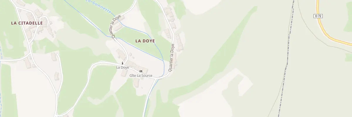 Plan du 18 Qua la Doye à Val-Sonnette