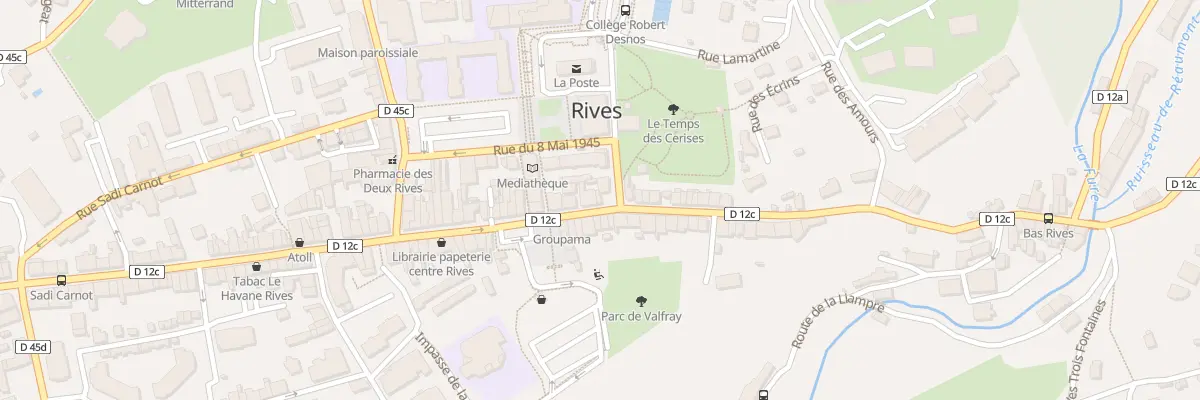 Plan du 41 Rue de la République à Rives