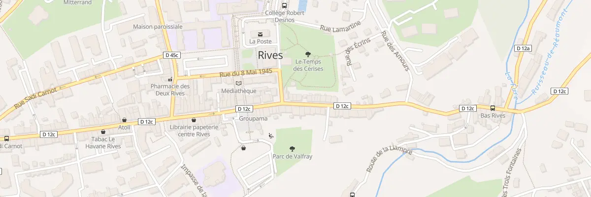Plan du 31A Rue de la République à Rives