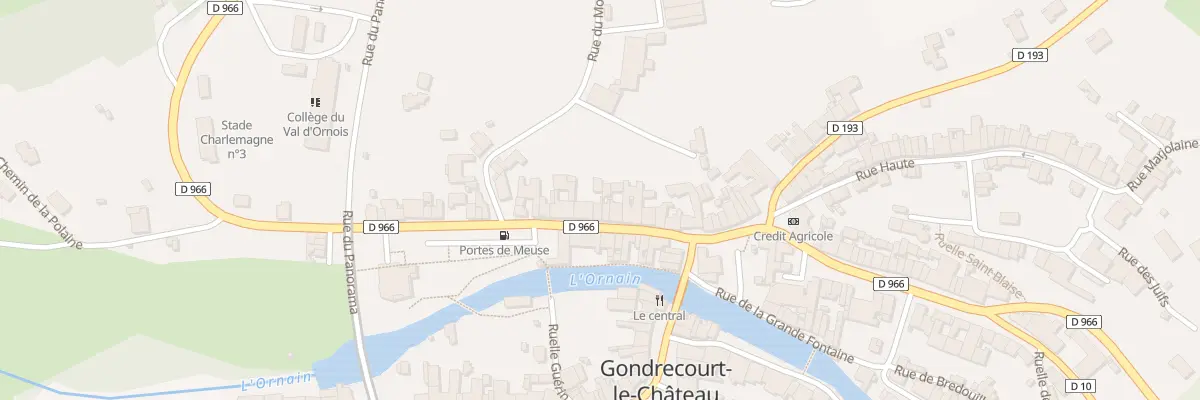 Plan du 16 Rue du Gen Leclerc à Gondrecourt-le-Château