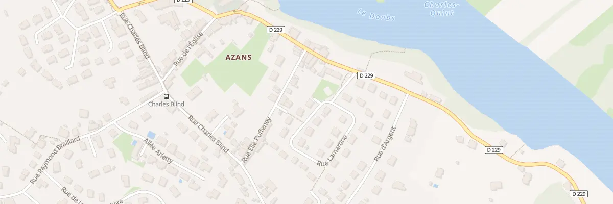 Plan du 4 Rue Lamartine à Azans à Dole