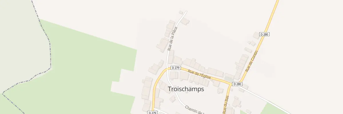 Plan du 20 Rue de l’Eglise à Troischamps à Haute-Amance