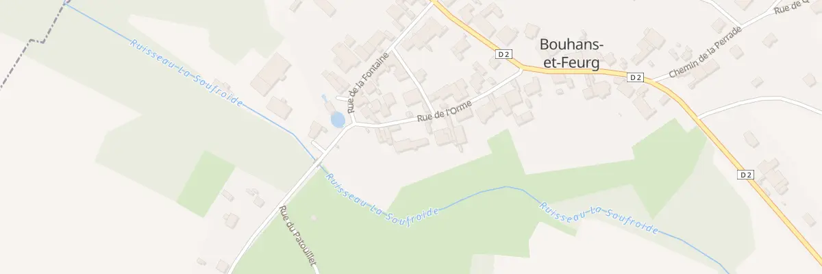Plan du 11 Rue de l’Orme à Bouhans-et-Feurg