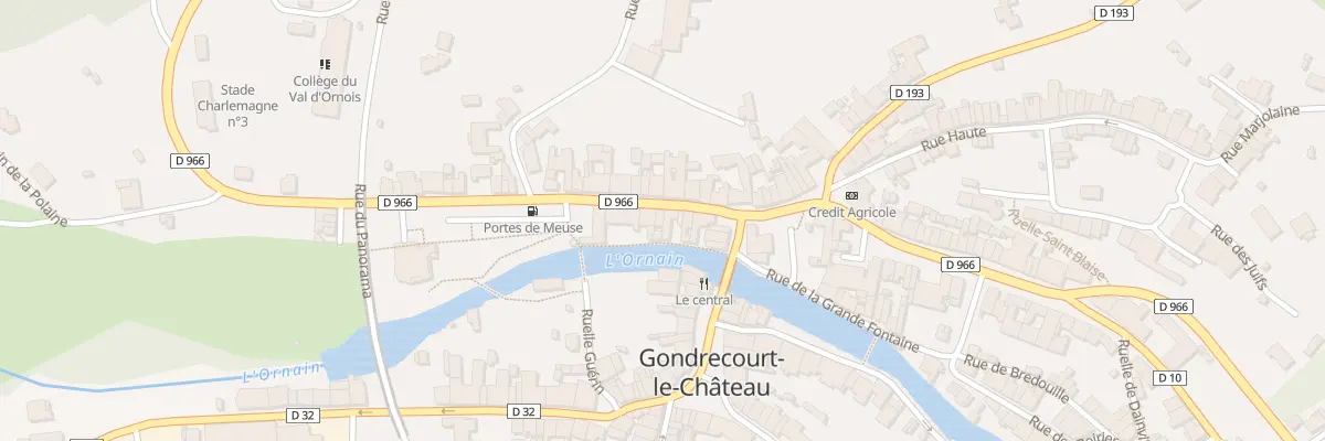 Plan du 9 Rue du Gen Leclerc à Gondrecourt-le-Château