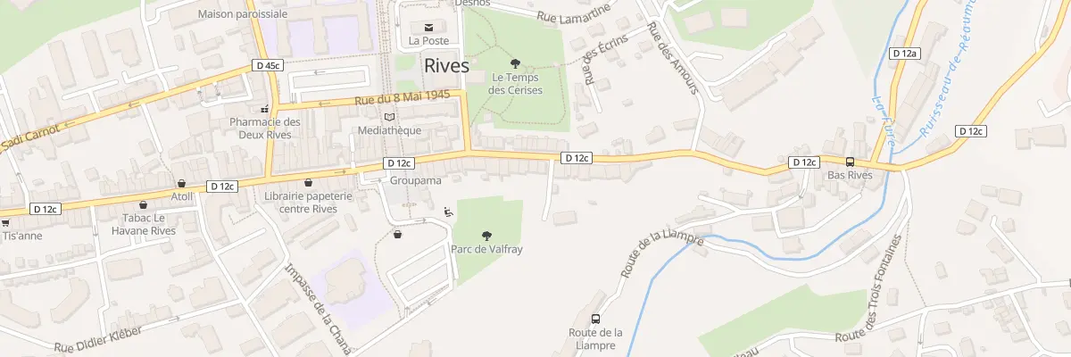 Plan du 26 Rue de la République à Rives