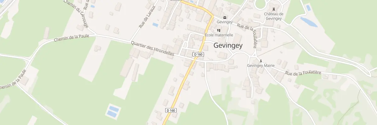 Plan du 3 Che de la Paule à Gevingey