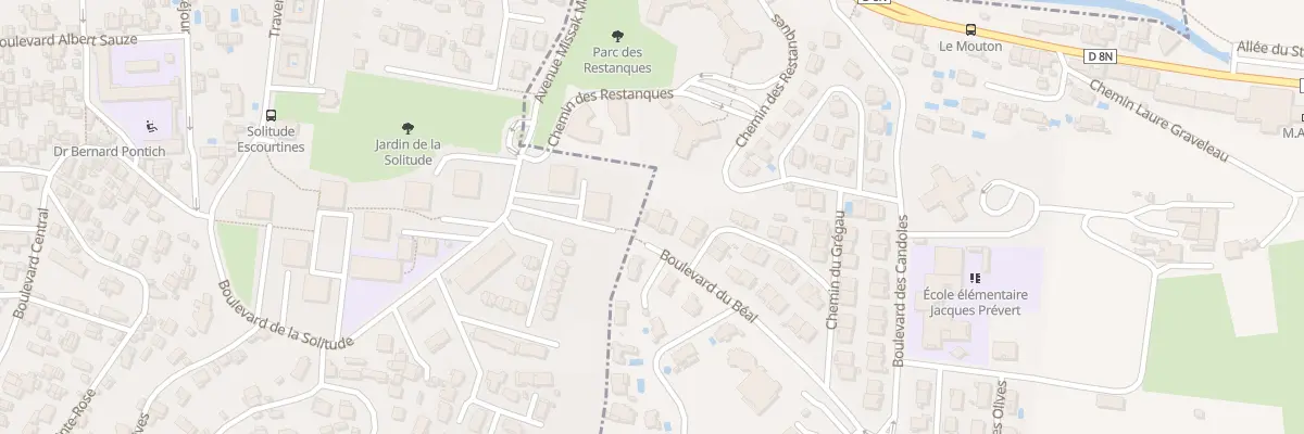 Plan du 9067 Che de la Petite Candolle à La Penne-sur-Huveaune