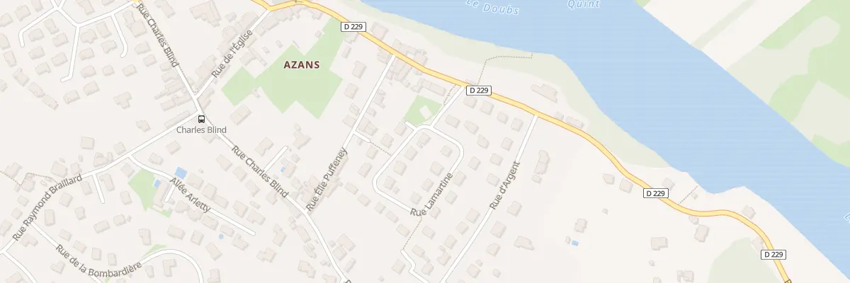 Plan du 1 Rue Lamartine à Azans à Dole