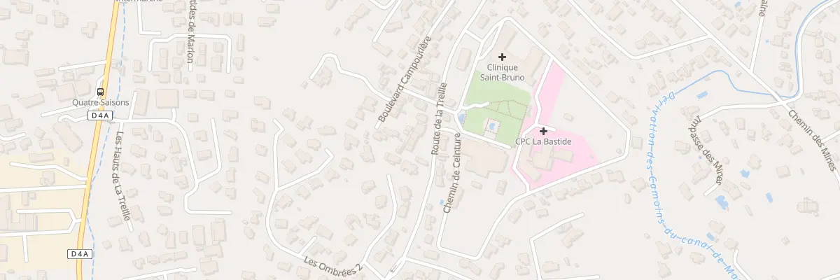 Plan du 45 Rte de la Treille à Marseille 11e Arrondissement