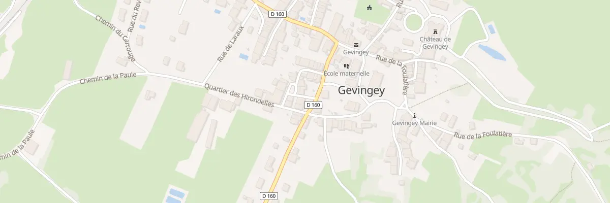 Plan du 10 Rte de Cesancey à Gevingey