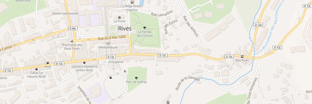Plan du 15 Rue de la République à Rives